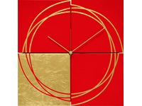 Orbit : art clock(red)